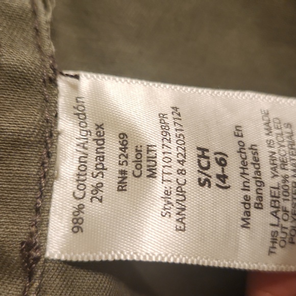 Time and Tru Green Utility Jacket - Picture 5 of 8